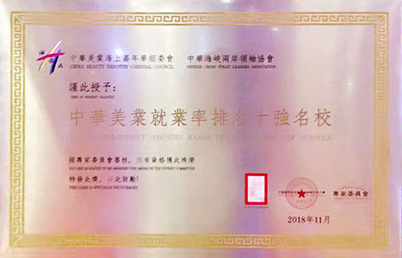 中华美业就业率排名十强名校