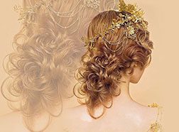 高级盘发造型班