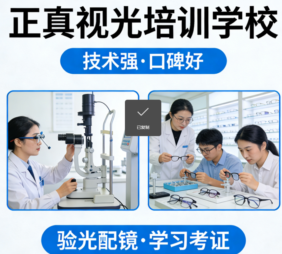 菏泽验光师培训考证学校「眼屈光学知识」